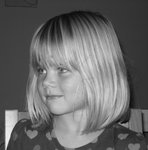 Portr&auml;tt i sv/v p&aring; mitt barnbarn