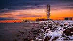 Turning Torso på vintern