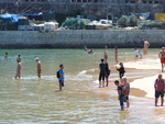 Strandhäng i Cascais Portugal