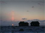 Hus i solnedg&aring;ng     25.1.2012