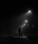 I dimman....  svartvitt