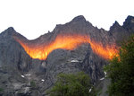 Soluppgång vid Trollveggen