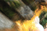 Burning waterfall