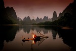 Early morning at the Li river