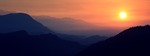 Soluppgång över Pokhara Valley
