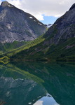 Spegling i fjorden