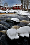 Vinterforsen vid gamla bron J&auml;rlekvarn