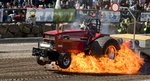 Motorsprängning på EM i traktorpulling i Hörby