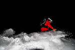 Skiing in the dark