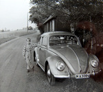 Farsans nya VW 1200, -58, Splitt ny! Oktober 1958. Första bilden.
