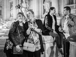 Selfie vid Fontana di Trevi