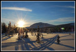 Solnedgång i Borgafjäll