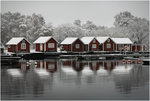 Stensö fiskestugor   vintern 2009