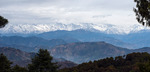 Vy över Himalaya från Nagarkot.