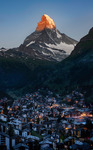 Soluppgång över Matterhorn