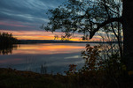 Solnedgång vid Laxsjön