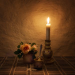 Rosor, salt och ljus