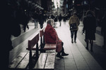 Lady in red