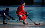 Bandy i solnedgången