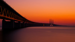 Solnedgång Öresundsbron