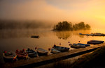 Morgondimma över Drevviken