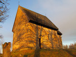 Suntaks gamla kyrka i januari-sol