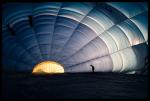 Soluppgång i luftballong