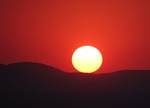 Solnedgång över Sydafrika