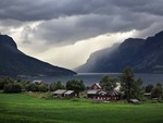 åskskur över Vang, Valdres/Norge