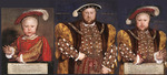 Henrik VI som barn, fadern Henrik VIII,  och barnet i Henrik .