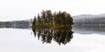 Reflektioner på sjö i Dalarna