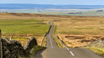 Vägen över The Pennines på gränsen mellan England och Scotland