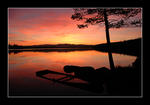 Solnedgång över Nässjön