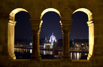 Utsikt mot parlamentet i Budapest