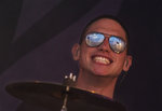 Happy drummer