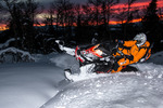 Snowmobile action