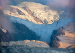 Mont Blanc i kvällsljus